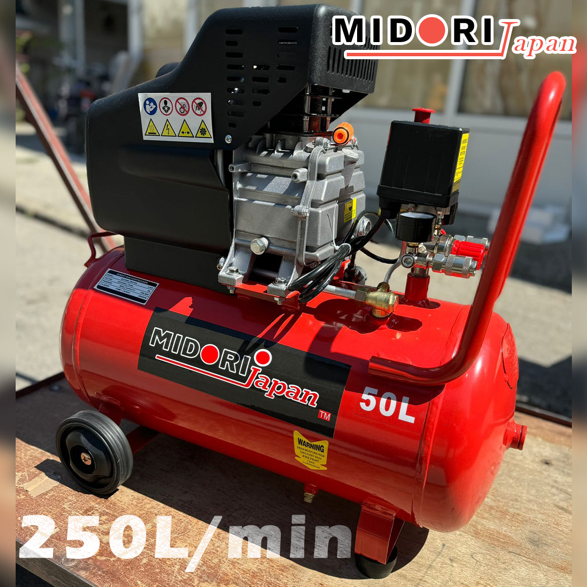 Midori Japan zračni kompresor 50L - Mediteran Shop