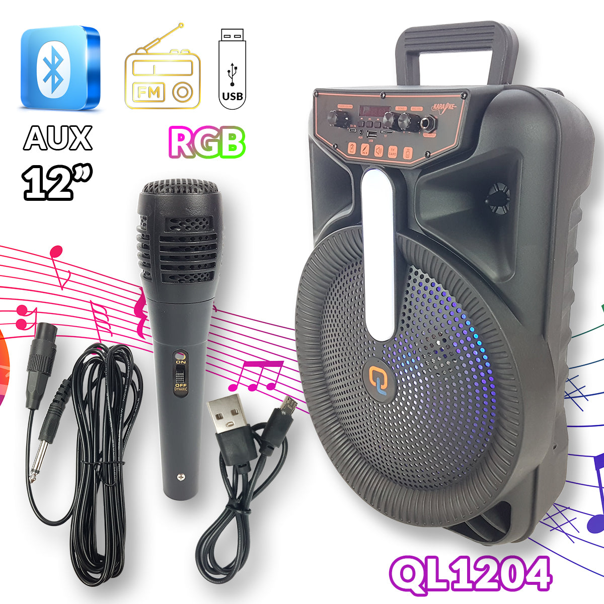 Karaoke Bluetooth zvučnik QL1204