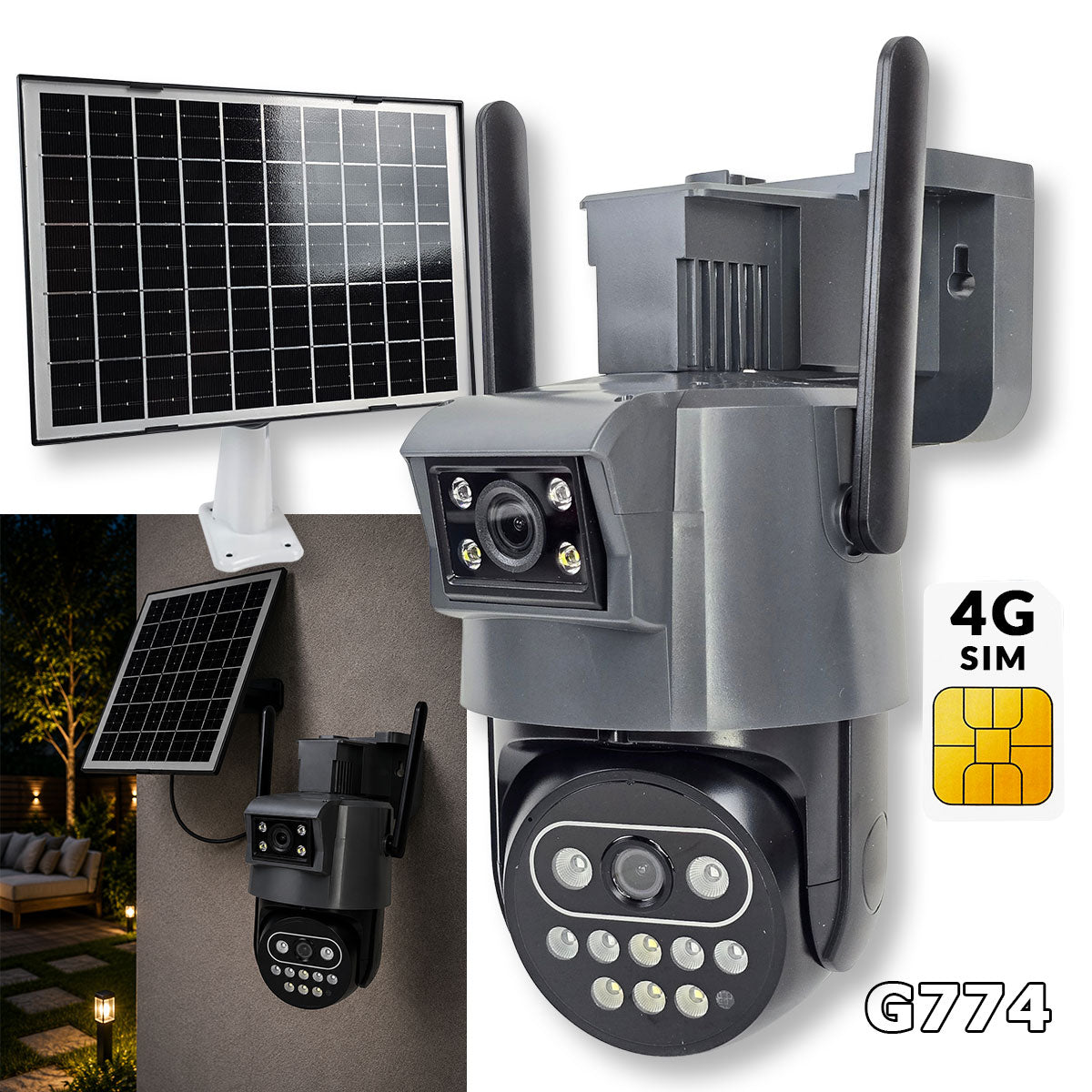 4G solarna 2u1 kamera G774