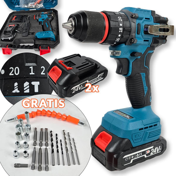 Aku bušilica 24V sa čekić funkcijom - Electra Plus EL005 - Mediteran Shop