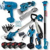 Aku set 6u1 Electra Plus - škare puhač trimer pila štap EL002 - Mediteran Shop