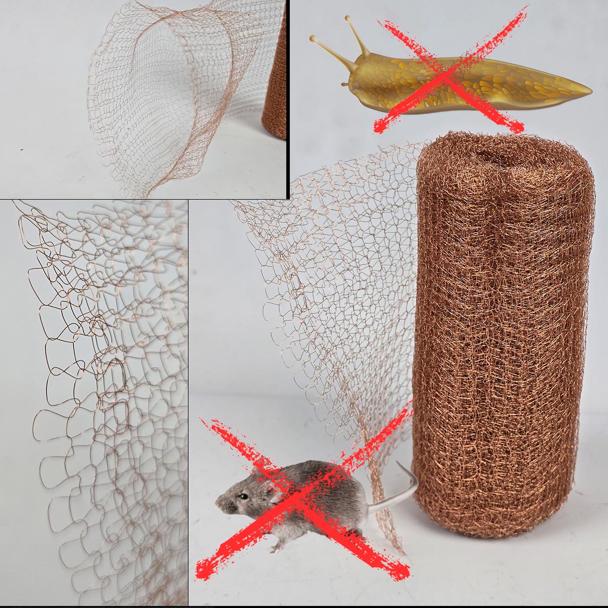 Bakrena mrežica protiv glodavaca i puževa golaća G592 - Mediteran Shop