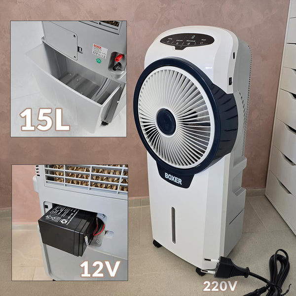 Boxer aku ventilator na vodenu paru 12V ili 220V - Mediteran Shop