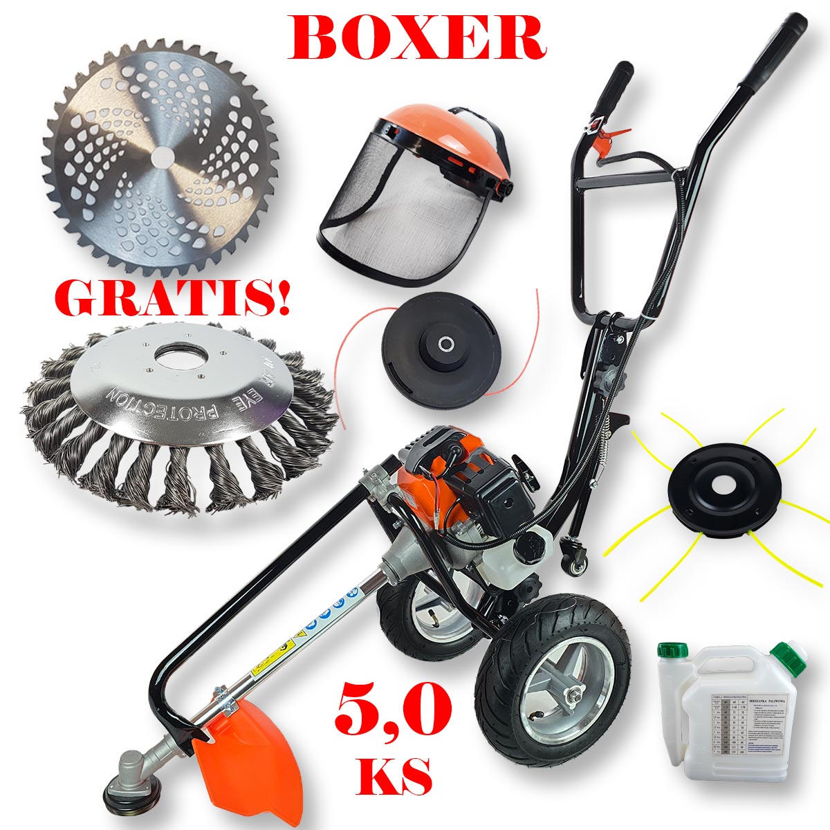 Boxer trimer na kotačima 5,0 KS - Mediteran Shop