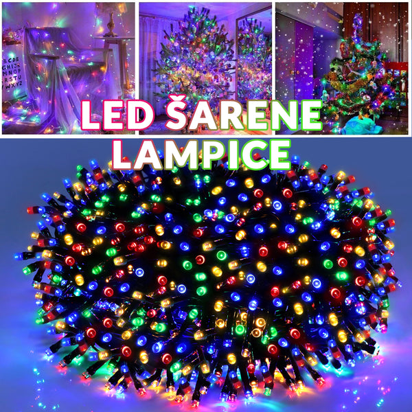 Božićne lampice ŠARENE