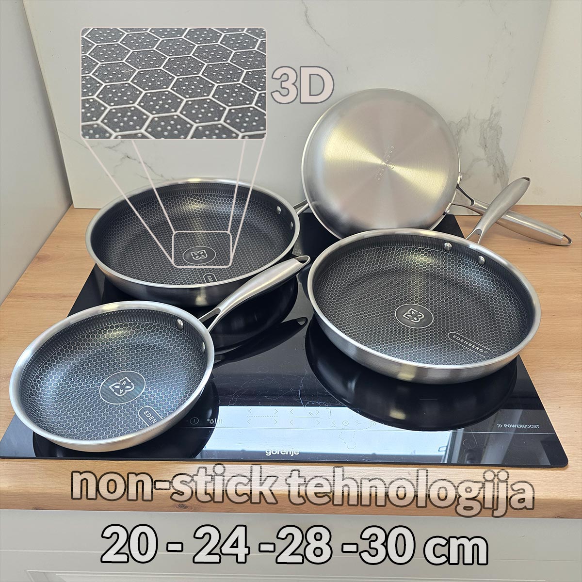 Edenberg profi tava non-stick 4 modela - Mediteran Shop
