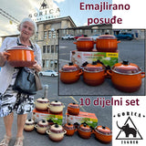 Gorica Zagreb set emajliranog posuđa - TOTAL - Mediteran Shop