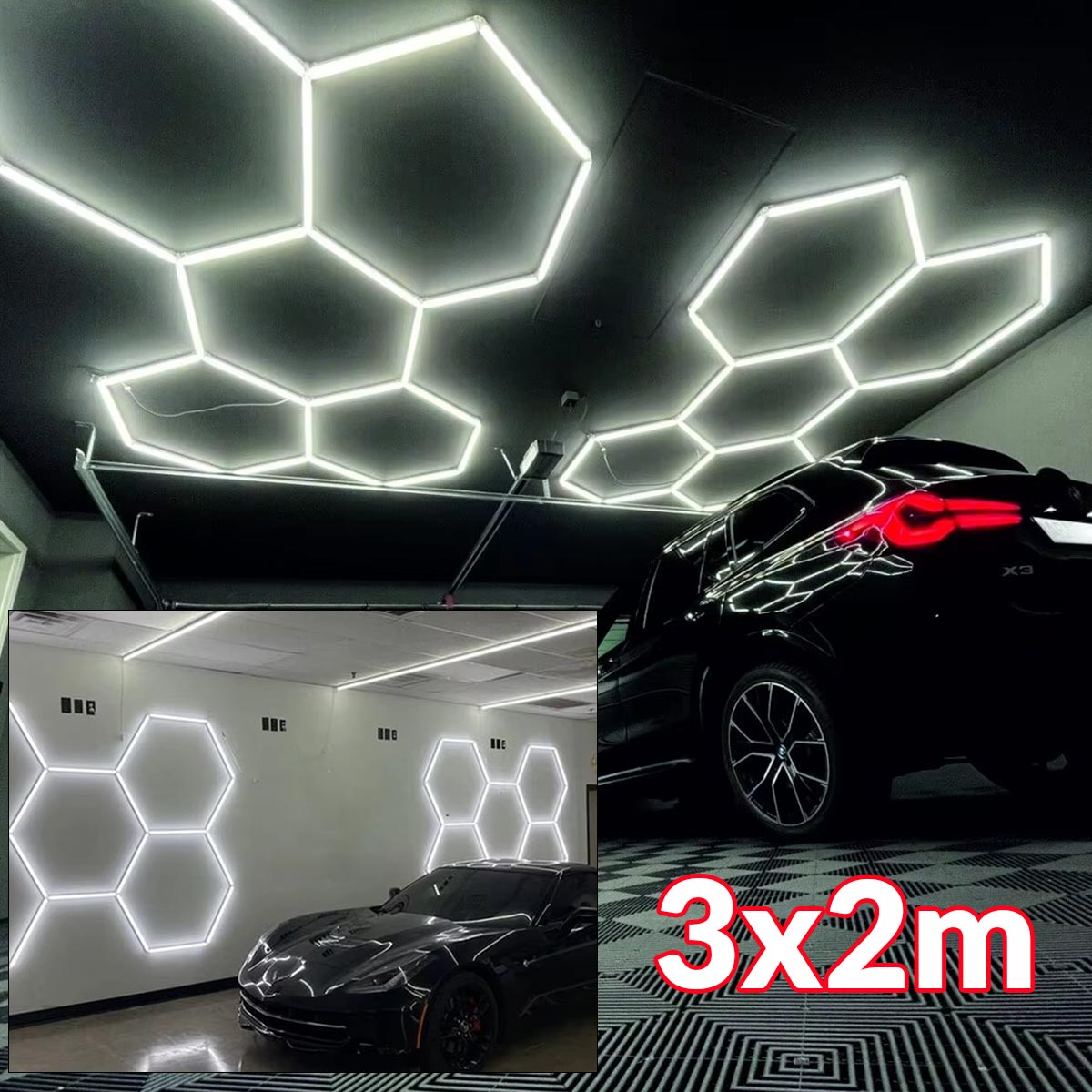 HEX LED svijetla za garažu komplet G601 - Mediteran Shop