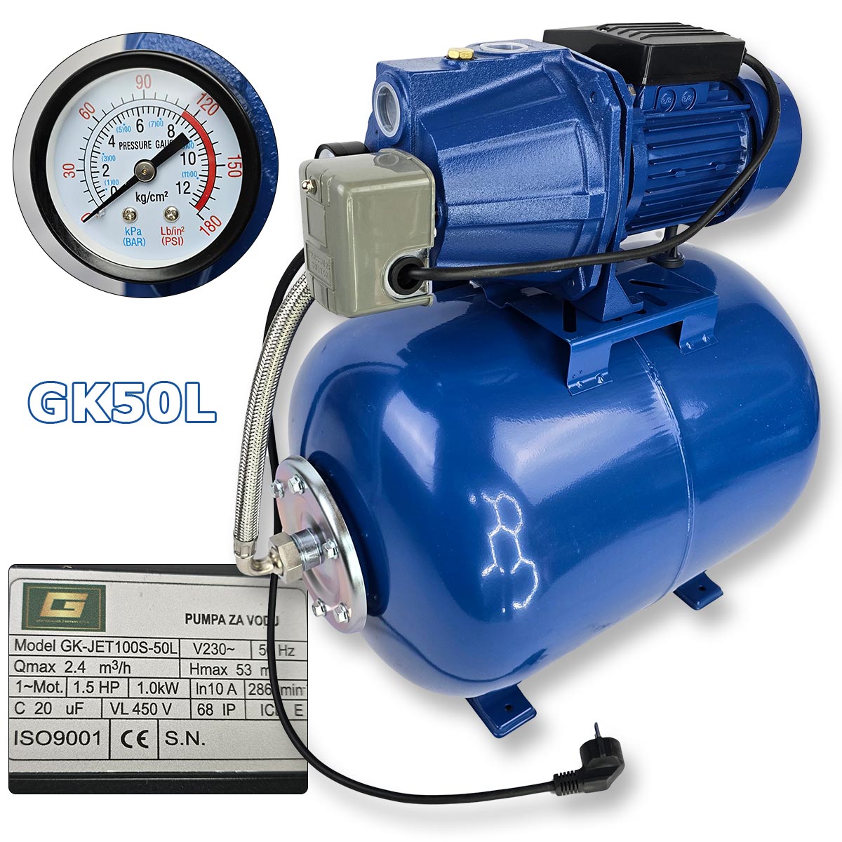 Hidrofor pumpa za vodu GK50L - Mediteran Shop