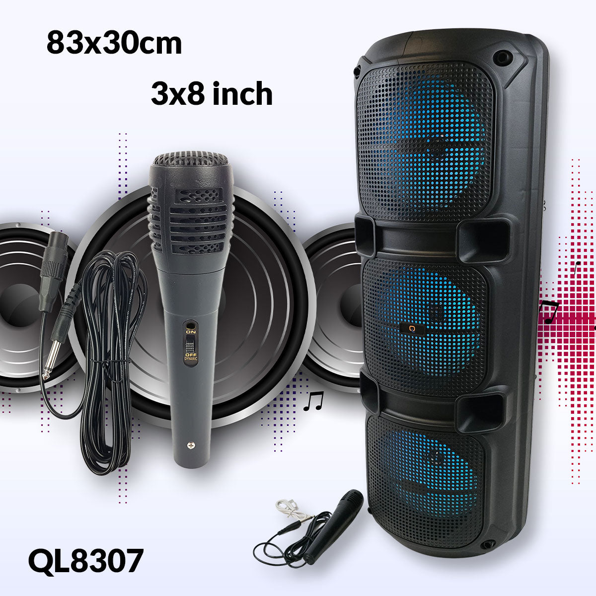 Karaoke Bluetooth zvučnik QL8307