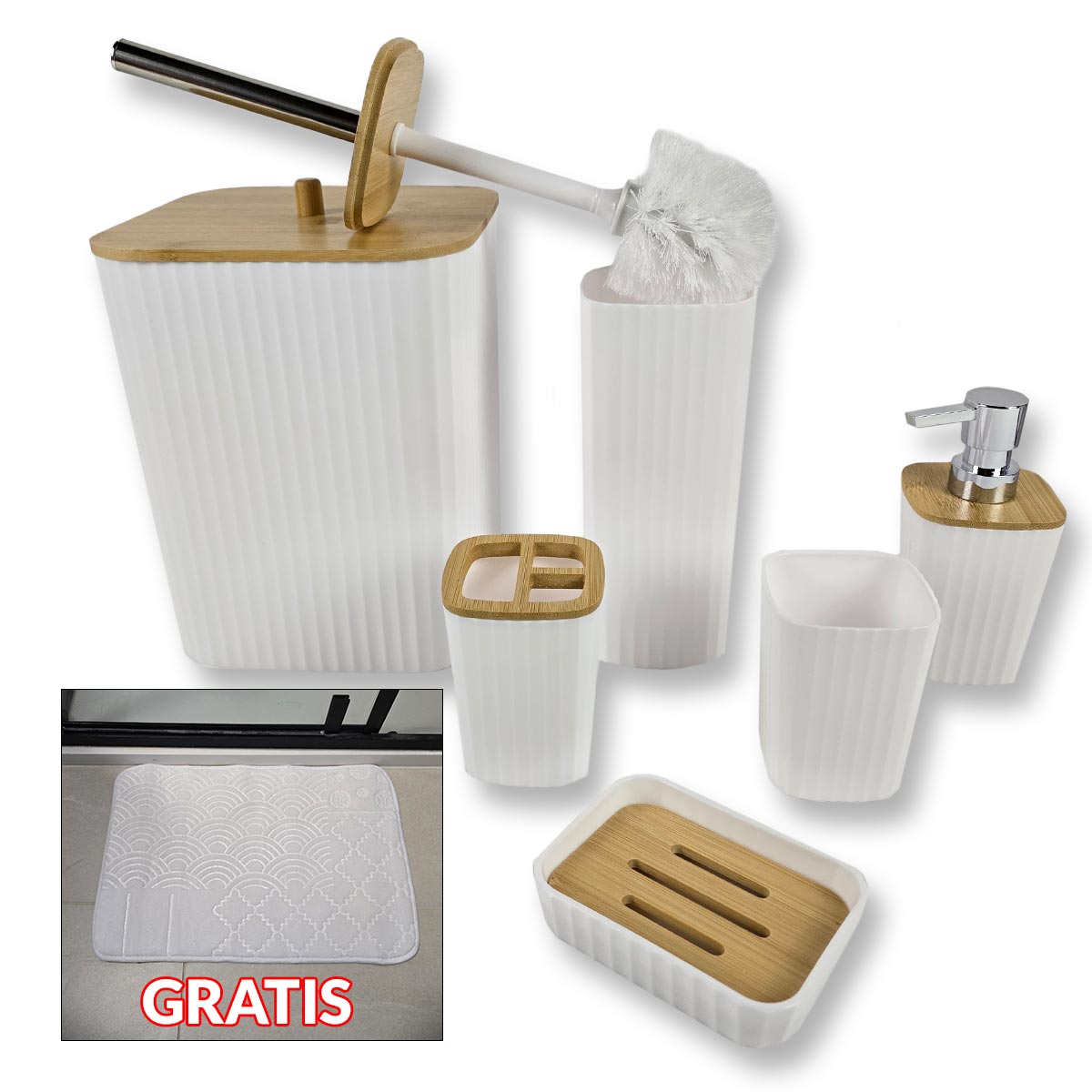 Kupaonski set 6u1 - White G529 - Mediteran Shop