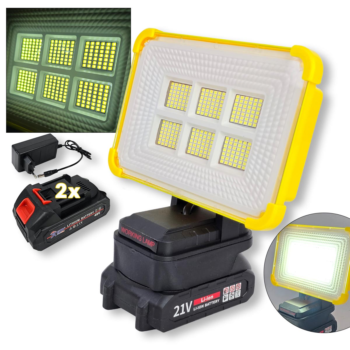 LED svijetlo sa prihvatom na bateriju 20V G630 - Mediteran Shop
