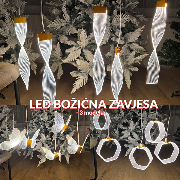 LED svjetleća božićna zavjesa - 3 modela