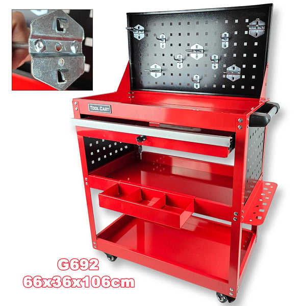Metalna kolica za alat sa ladicom G692 - Mediteran Shop