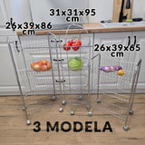 Metalne kuhinjske police sa kotačima - 3 modela - Mediteran Shop