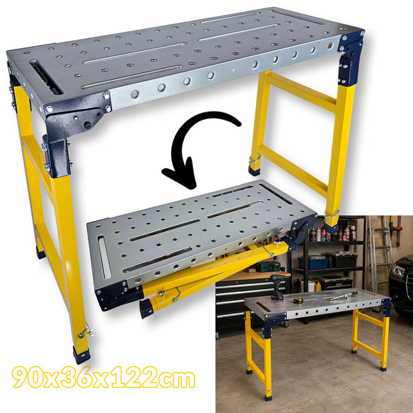 Metalni sklopivi radni stol 90x36x122cm NA-342