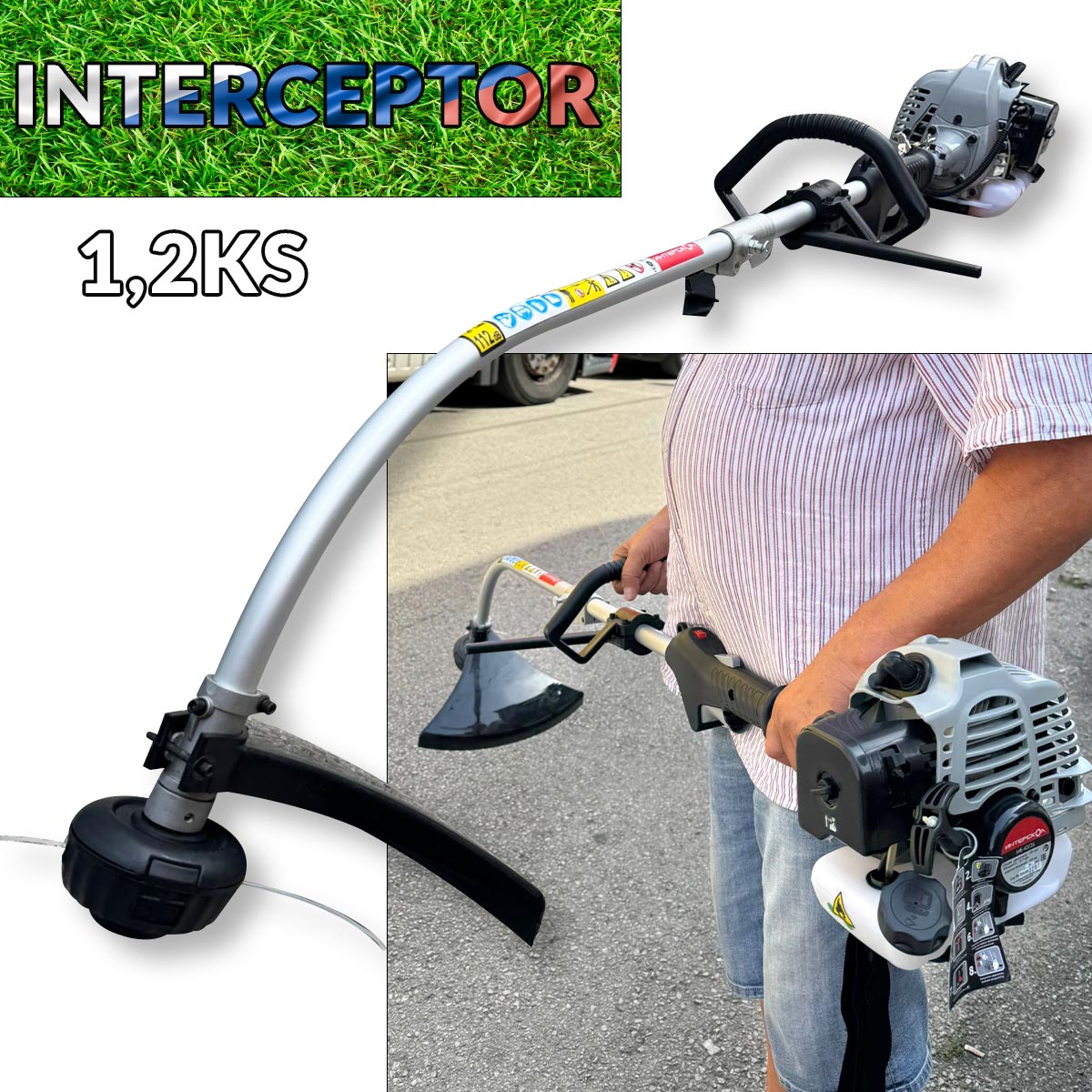 Mini benzinski trimer za travu - Interceptor Russia - Mediteran Shop