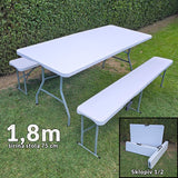 PVC vrtni set stol i dvije klupe G481 - Mediteran Shop