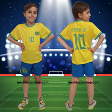 Učitajte sliku u preglednik galerije, Dječji nogometni dres Neymar  Brazil - Mediteran Shop

