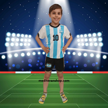 Učitajte sliku u preglednik galerije, Dječji nogometni dres Messi Argentina - Mediteran Shop
