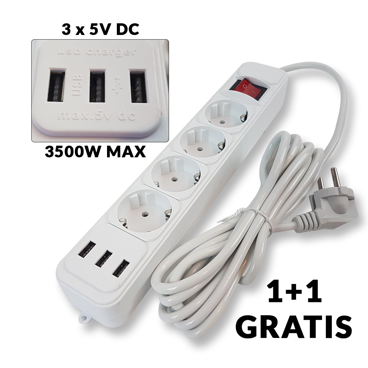 Produžni kabel sa 3x USB izlaza