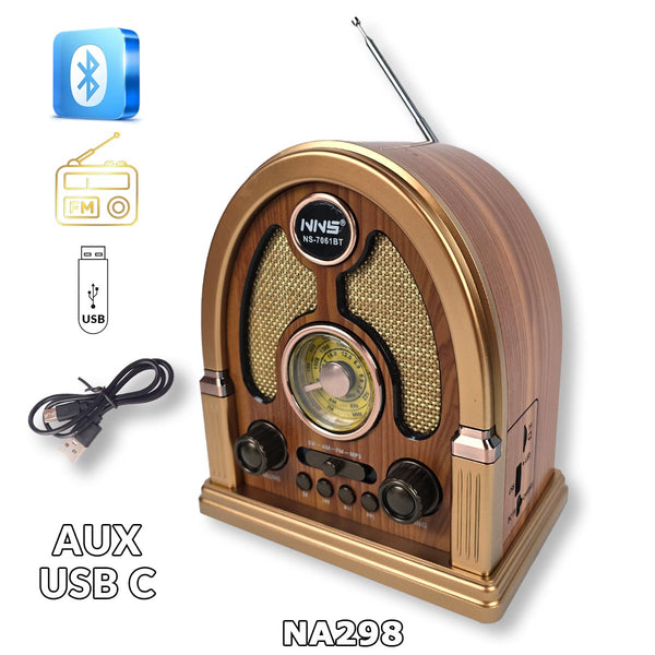 Retro Bluetooth radio NA298 - Mediteran Shop