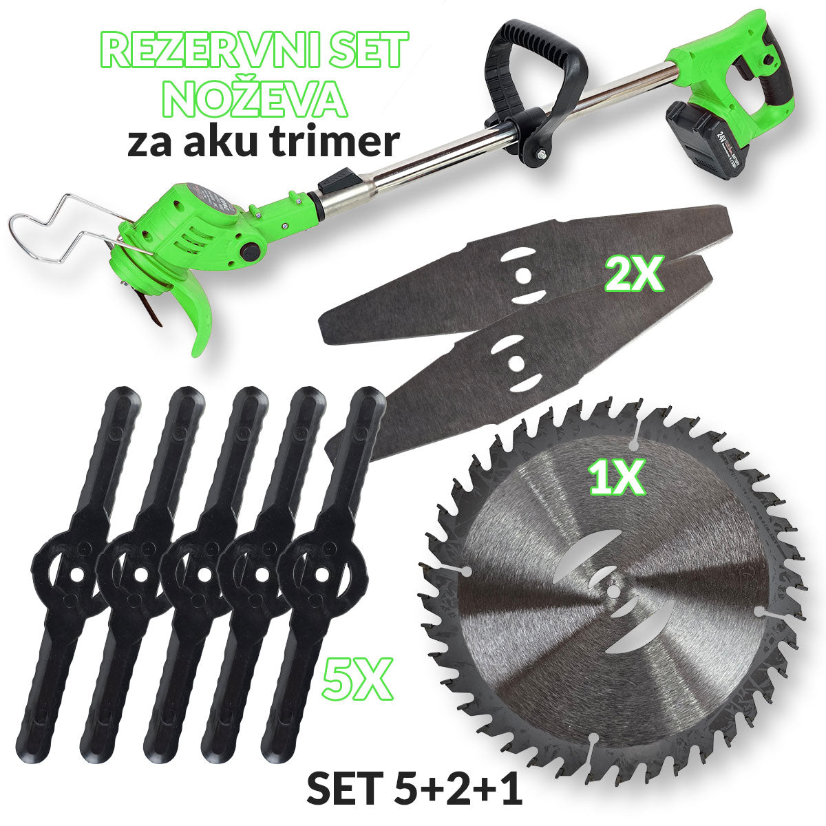 Rezervni set za aku trimer GK059