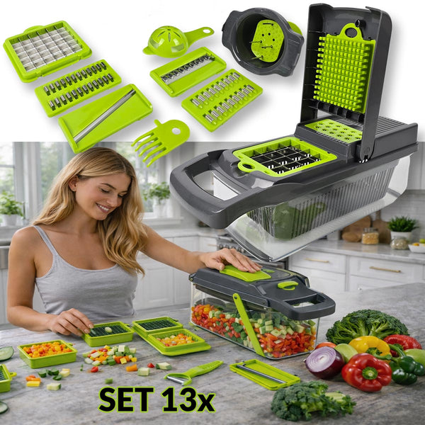 Ribež i sjeckalo za povrće - 13 dijelni set G684 - Mediteran Shop