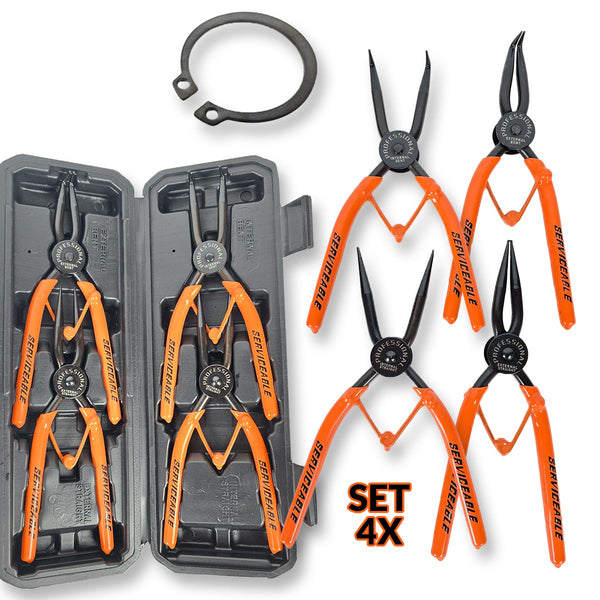 Seger kliješta 4x - 2 ravna i 2 zakrivljena G292 - Mediteran Shop