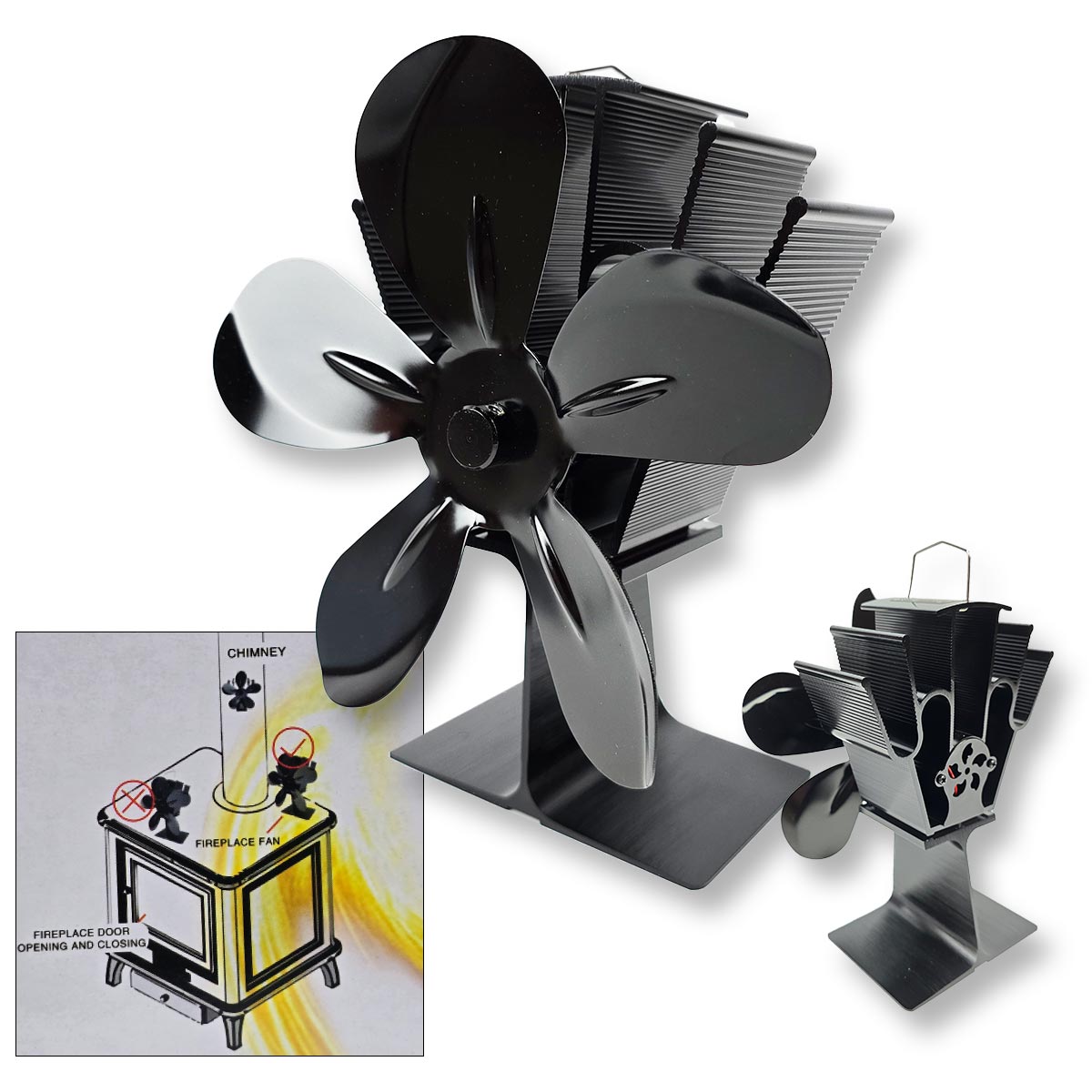 Ventilator za kamin termoelektrični G594