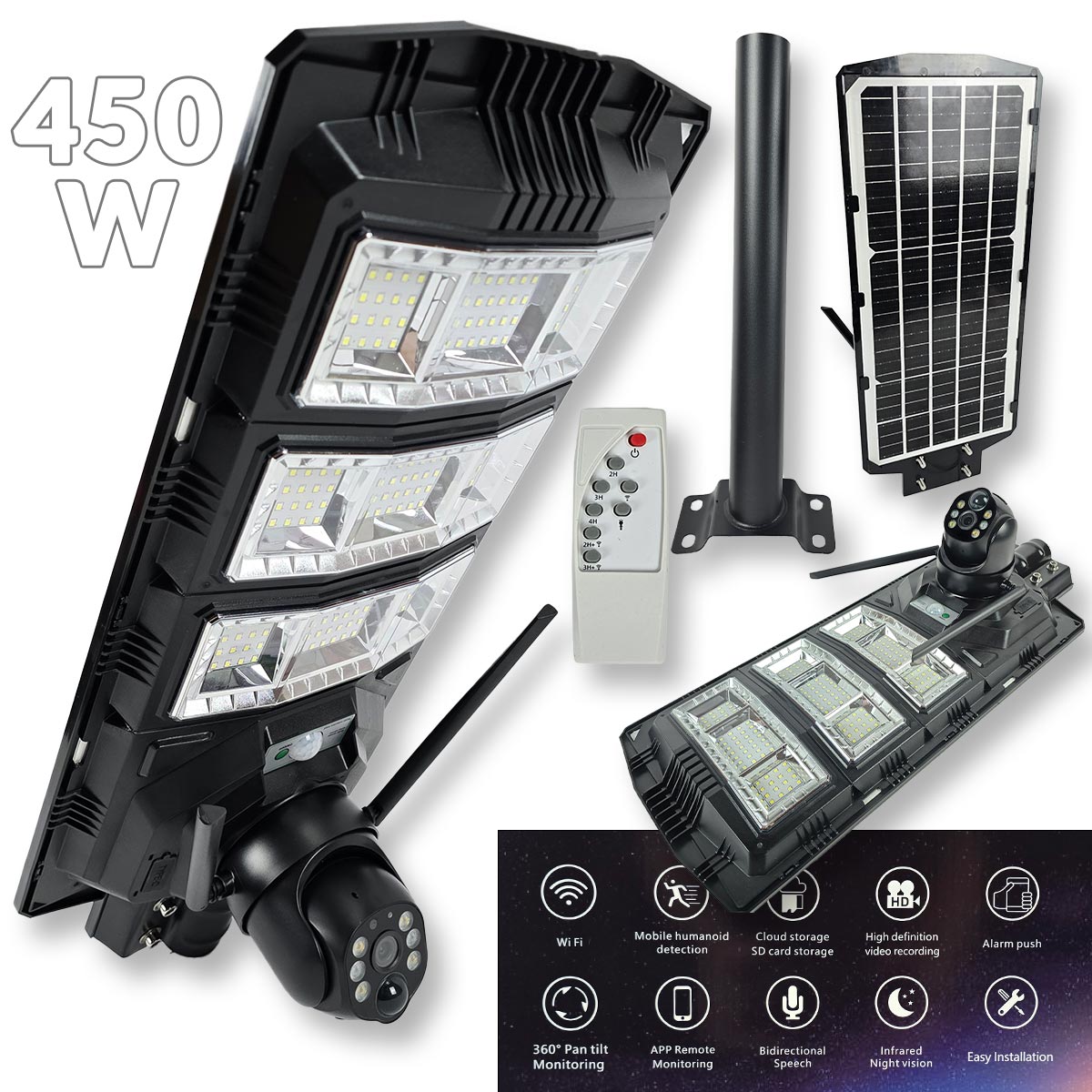 WiFi Solarni reflektor sa HD kamerom G640 - Mediteran Shop