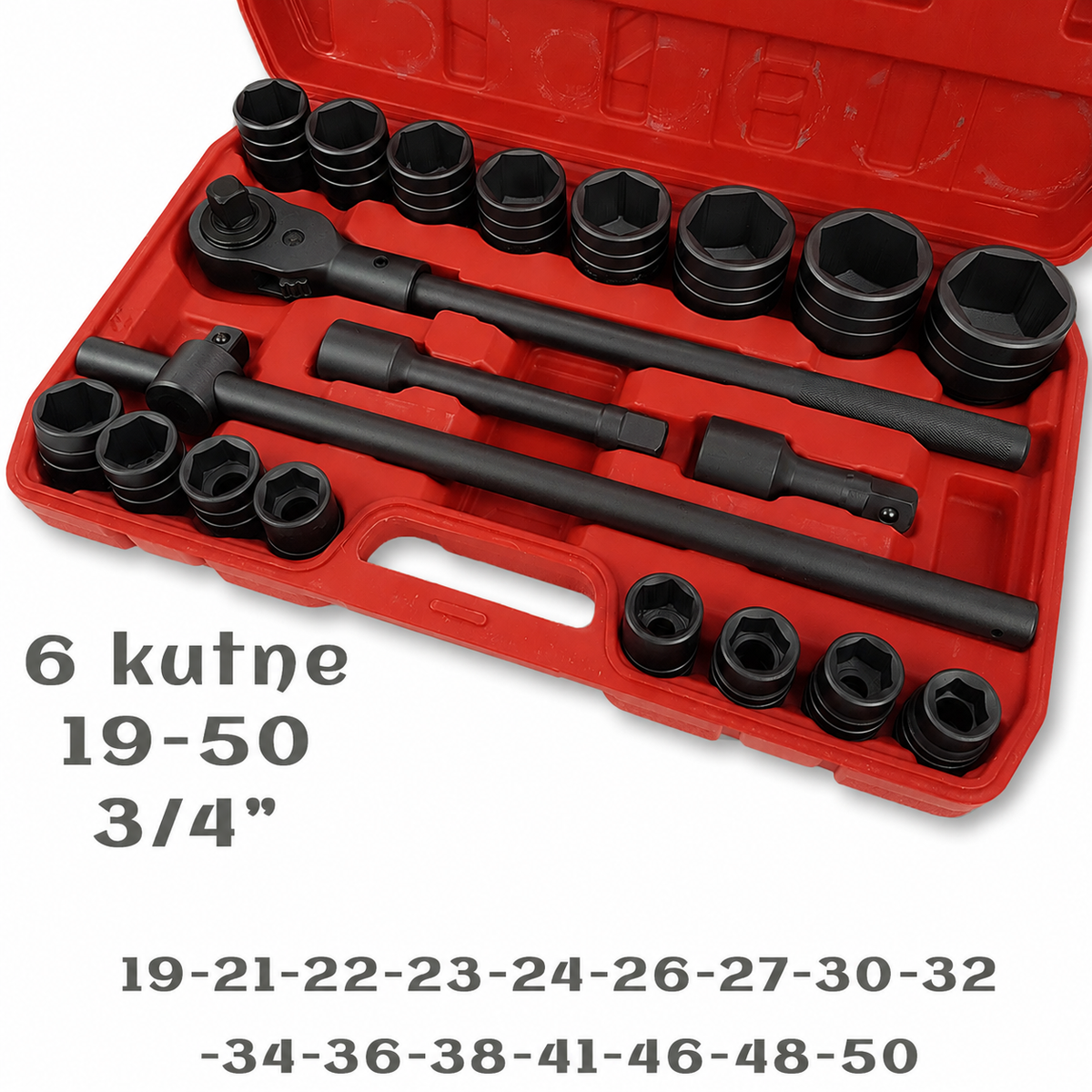XXL kamionske gedore 20 dijelni set 19-50mm