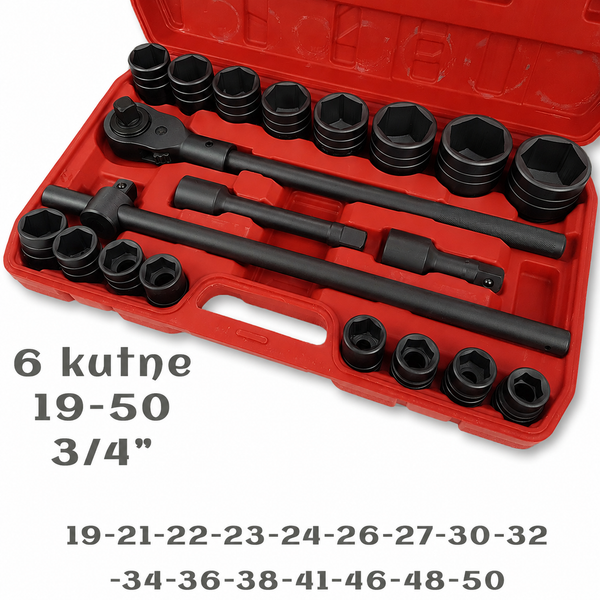 XXL kamionske gedore 20 dijelni set 19-50mm