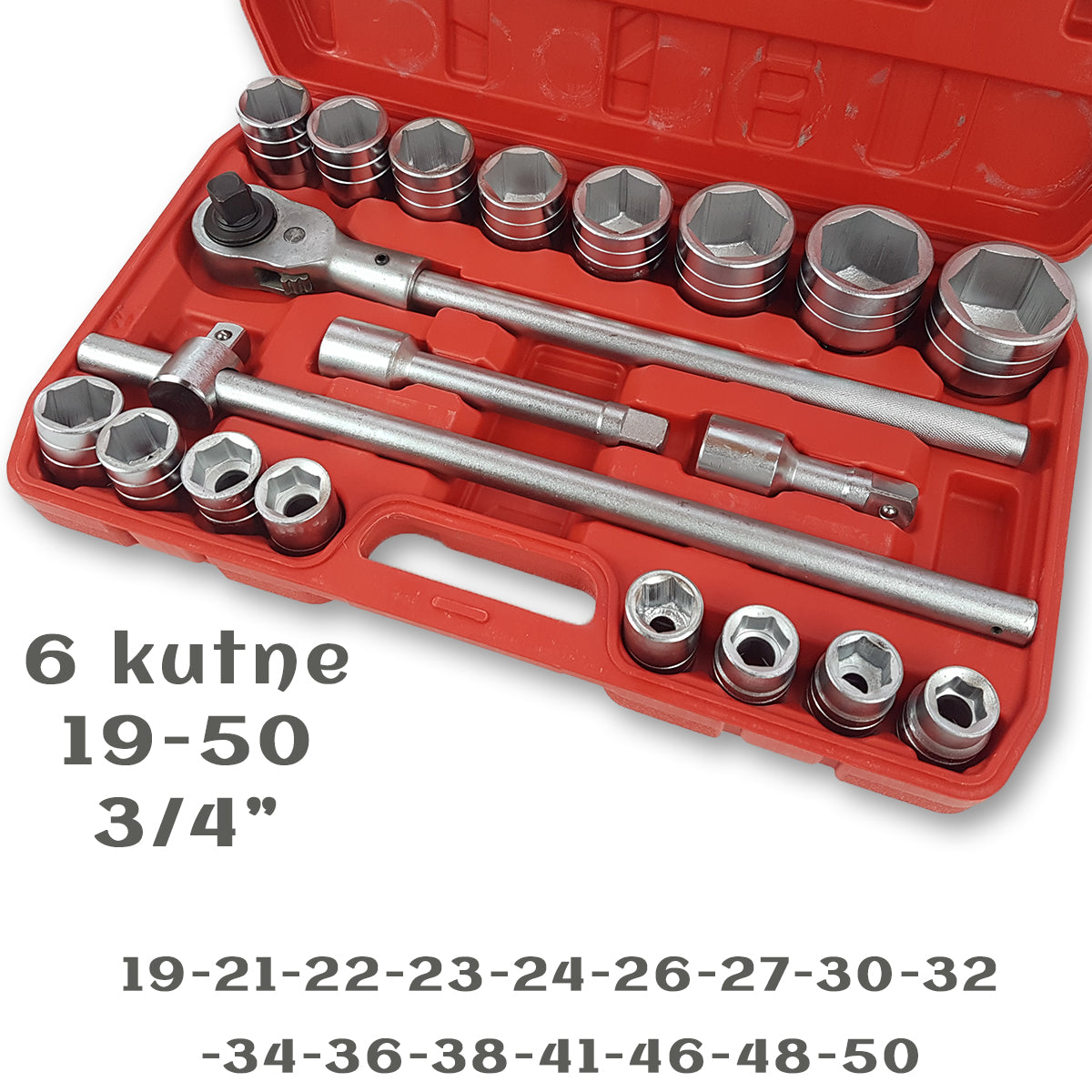 XXL kamionske gedore 20 dijelni set 19-50mm