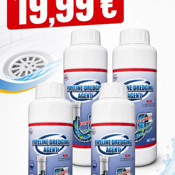 Kemijski odčepljivač odvoda 500 g – set 4 komada