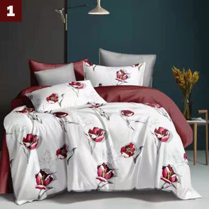 Pamučna posteljina za bračni krevet od 6 dijelova - Mediteran Shop