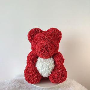 Medvjedić od ruža + poklon kutija - Mediteran Shop